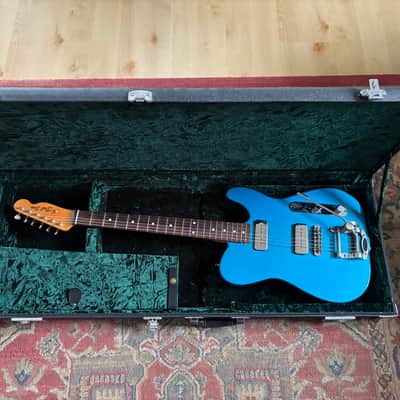 Deltone Tele Style w/ P90s & Duesenberg Trem – Lake Placid Blue (2021) image 11