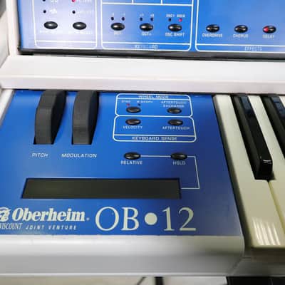 Oberheim OB-12 with custom tilting wood case image 9
