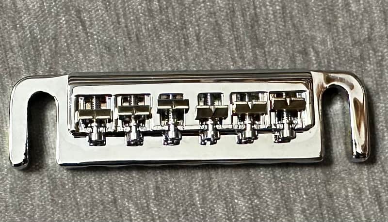 Gibson Adjustable Wraparound Tailpiece Bridge-Chrome image 1