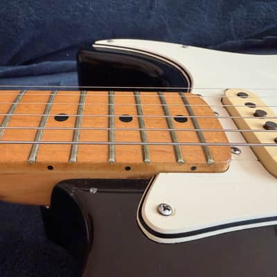 Vintage 1974 Greco SE-500B Stratocaster Black - Untouched Matsumoku MIJ - 100% Original w/ 1973 Maxon Pickups, Original Hardcase, 70s Fender Strap & Coiled Cable image 10