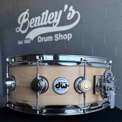 ~WOW!~ DW Collector's Series ECO-X Pure Bamboo 5.5x14 Snare Drum in Natural Satin Oil w/ Chrome Hardware image 2