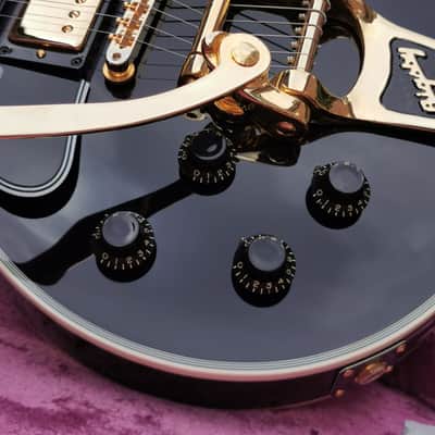 Gibson Les Paul Custom 1957 Historic 3 Pick-Ups Bigsby Lefty 2019 Ebony LH Lefthand Black Beauty image 15