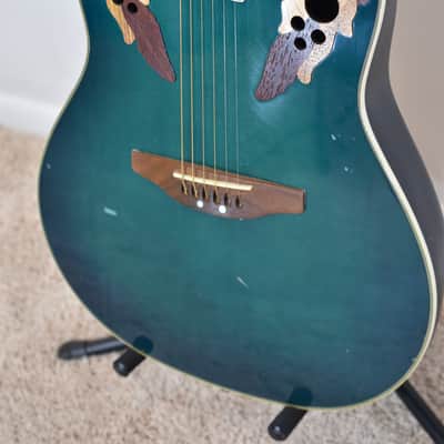 Ovation Celebrity CS-257 - Blue Transparent Burst - w/ OHSC image 1