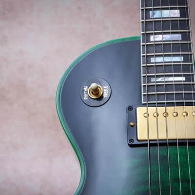 GIBSON USA Custom Shop M2M Les Paul Custom Widow "Green Widow + Ebony" (2024) image 10