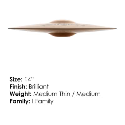 Zildjian Family 14 Inch HiHat Cymbal with Bright Alloy Copper (Pair) image 2