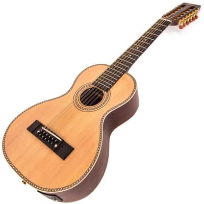 Vintage 'Viator' Paul Brett 12-String Electro-Acoustic Travel Guitar ~ Natural image 3