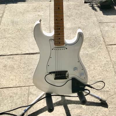 Schecter with Roland GR-09 Synth Strat Style Unique One of a Kind late 1970's - White