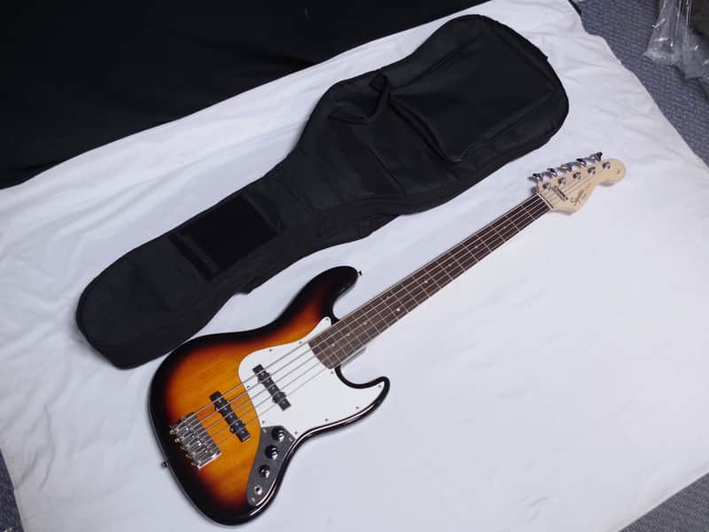 Used Fender Squier Affinity Jazz Bass 5-string BASS guitar w/ Gig Bag Local Pickup Item image 1