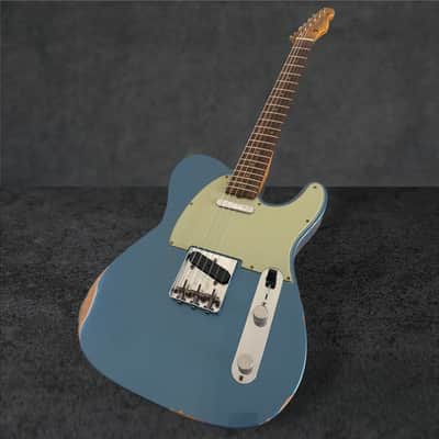 2025 Fender Custom Shop '63 Telecaster Relic – Aged Lake Placid Blue image 2