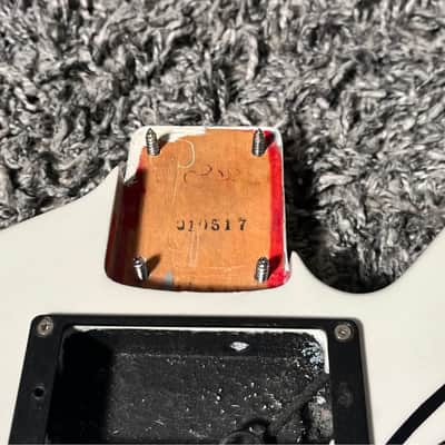 1990s MIJ ESP Random Star Body White Pearl Akira Takasaki EVH image 4