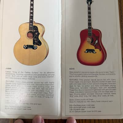1979 original full Gibson acoustic catalog Hummingbird Dove  1970 - 1971 - Original image 2
