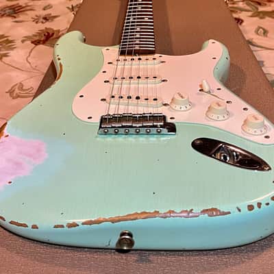 2022 Fender Custom Shop 1959 Stratocaster Heavy Relic, Surf Green image 11