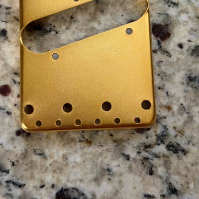 Fender Telecaster Bridge Plate w Serial Number New Old Stock 90s - Gold image 5