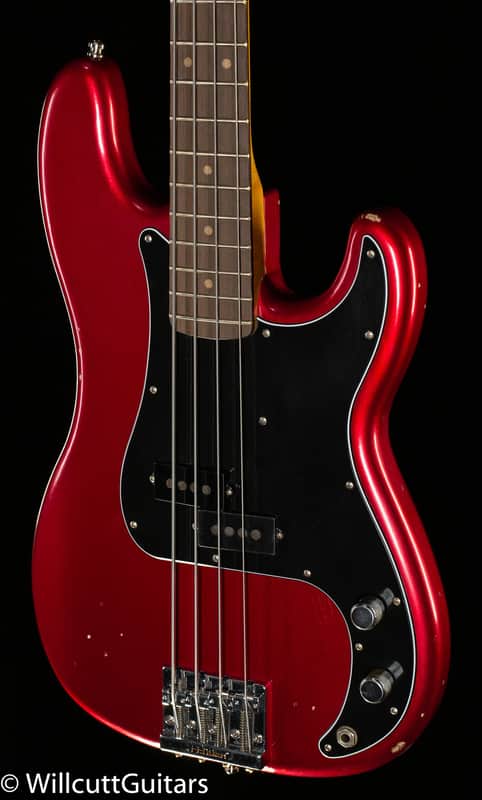 Fender Nate Mendel Precision Bass Rosewood Fingerboard Candy Apple Red (739) image 1
