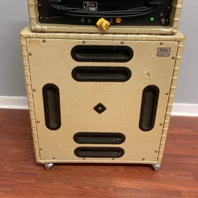 Kustom K250-4 Amp and Speaker Cabinet Gold Sparkle Tuck and Roll image 6