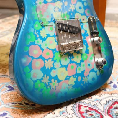 Fender Telecaster Floral blue 1993' - Floral Blue image 2