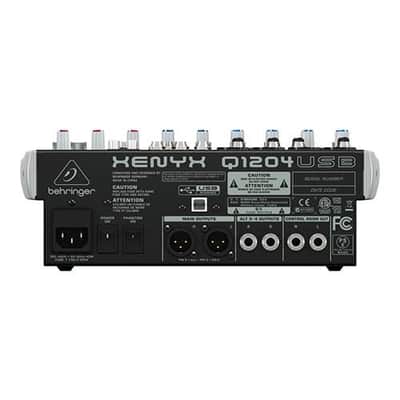 Behringer Xenyx Q1204USB Premium 12-Input 2/2-Bus Mixer with Xenyx Mic Preamps & Compressors, Wireless Option and USB/Audio Interface image 2