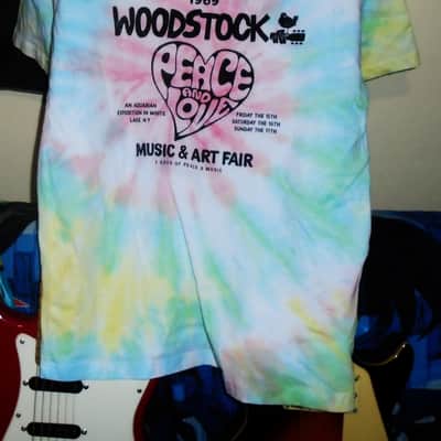 1969 summer of love woodstock memory xs tee - peace & love janis hendrix santana sly melanie who image 1