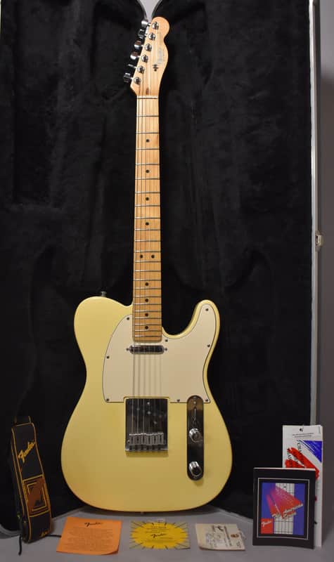 1989 Fender American Standard Telecaster Olympic White w/OHSC