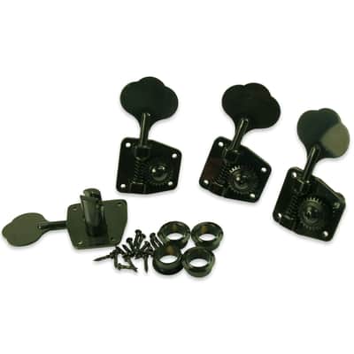 Gotoh GB2B L4 4 In Line Bass Large GB2 Tuning Machines - Black Chrome image 1