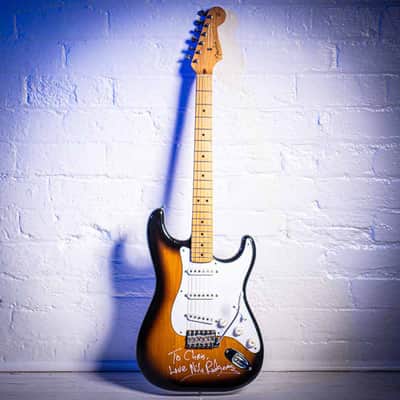 Fender 50s Reissue Stratocaster Signed by Nile Rodgers THE HITMAKER 1983 - Sunburst image 7