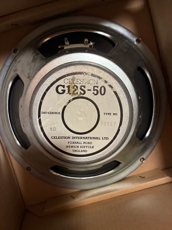 Vintage Celestion G12S-50 12" Guitar Speaker – 8 Ohm – Original 2772 Cone – Made in England image 1