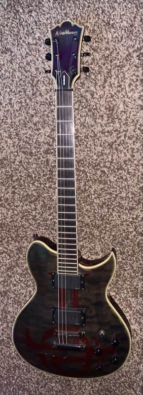 Washburn WI-66ANC Evil Twin Black Label Society Nick Catanese Zakk  Wylde  EMG pick  ups electric  guitar  emg pickups image 1