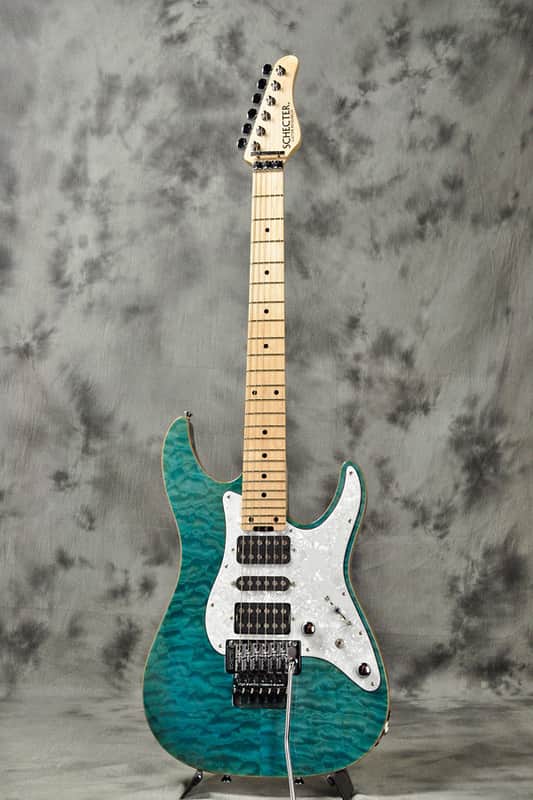 Schecter Japan SD-II-24 AL Aqua Blue | Reverb