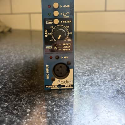 Radial PowerPre 500 Series Mic Preamp Module 2010s - Blue image 1