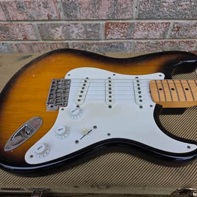 Vintage 1992 Fender Stratocaster American Vintage '57 (1957) Reissue Electric Guitar w/ Original Tweed Case, Paperwork! image 4