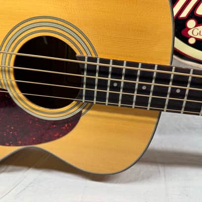 Sigma Guitars STB-ME Acoustic-Electric Bass with Case - MIK Made In Korea 1992 - Natural image 6
