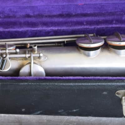 Buescher True Tone Soprano 1924 Silver Plated Sax Bild 2