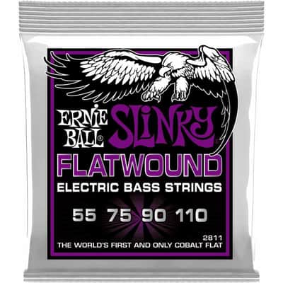 Ernie Ball 2811 Slinky flatwound 55-110 image 1