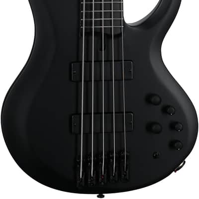 Ibanez Iron Label BTB625EX Bass Guitar, Flat Black image 3
