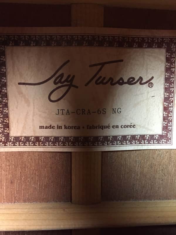 Jay Turser JTA-CRA-6S NG Acoustic Guitar | Reverb