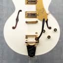 Mint Gretsch Falcon Center Block LTD with String-Thru Bigsby and Gold Hardware Vintage White