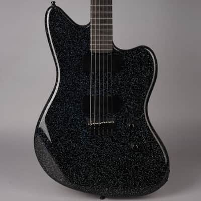 Warmoth Custom Jazzmaster - Black Holo Flake w/SKB HSC image 1
