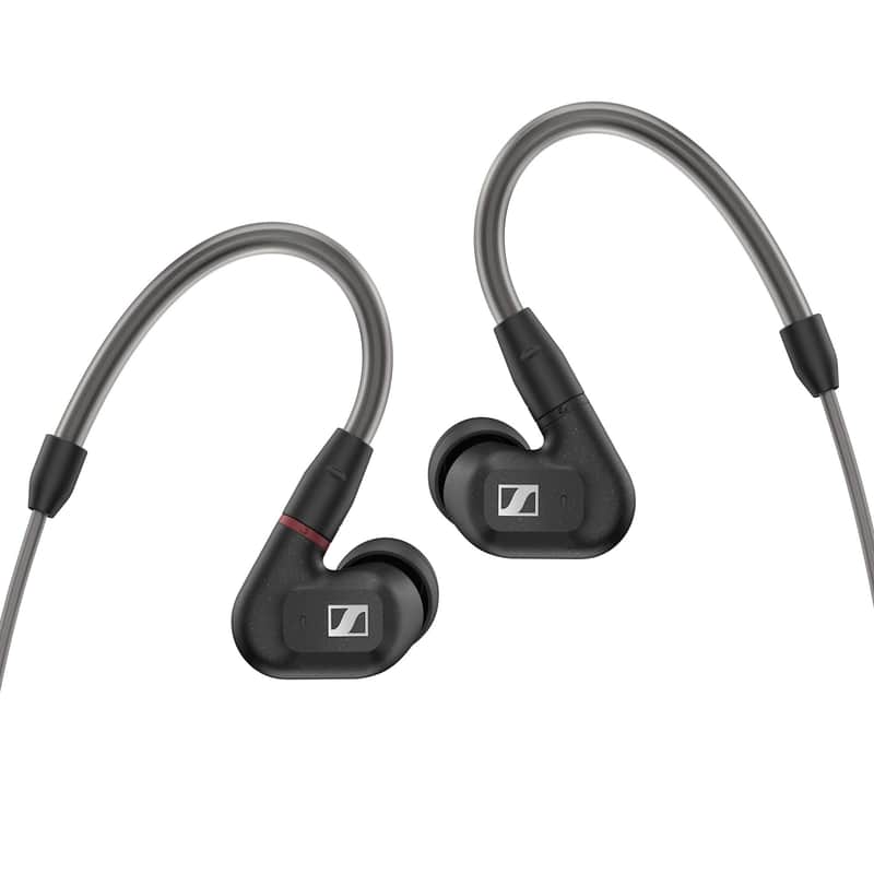 Sennheiser IE 300 Audiophile In-Ear Headphones, Sound Isolating with XWB Transducers, Balanced Sound, Detachable Cable, Flexible Ear Hooks, 2-Year Warranty, Black image 1