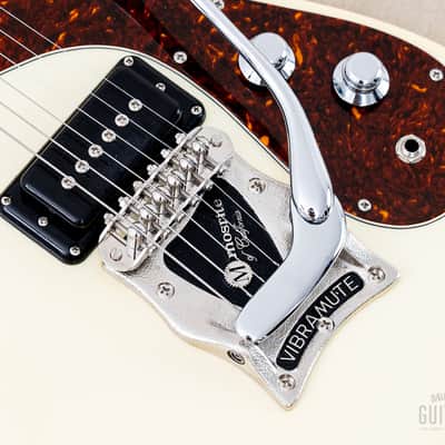 2000s Mosrite Super Custom ‘65 Ventures Model Pearl White, Near-Mint w/ Vibramute, Japan Kurokumo image 8