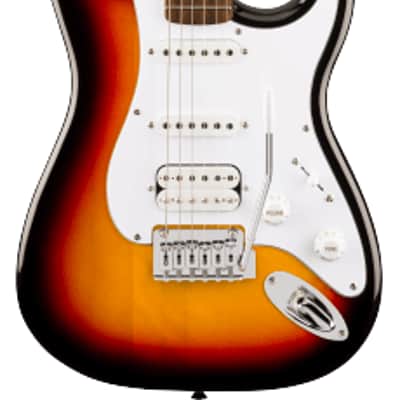 Fender Squier Affinity Series™ Stratocaster® Junior HSS Guitar, 3-Color Sunburst image 1