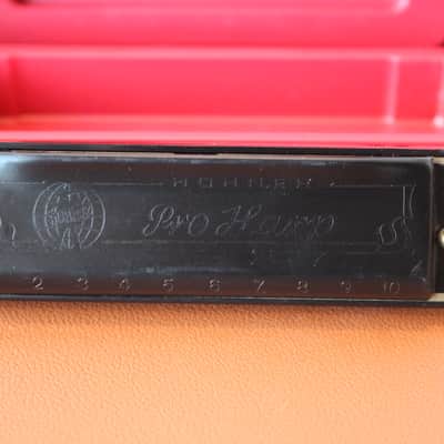 Hohner Pro Harp Key of D Harmonica w/Original Case image 2