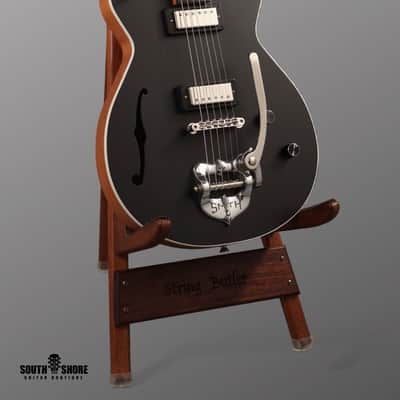 Grez Mendocino F - 2023 - Matt Black w/ Fralin Mini Humbuckers & TK Smith vibrato. NEW (Authorized Dealer) image 1