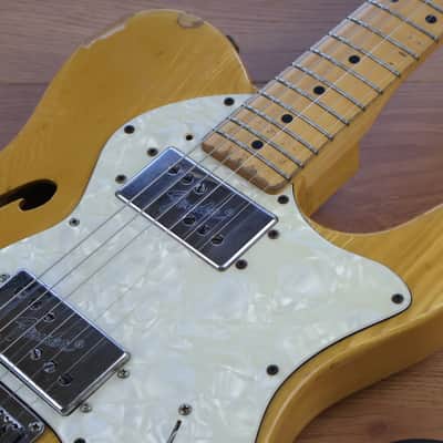 1993 Fender Japan TN72-75 Thinline Telecaster (Natural) image 5