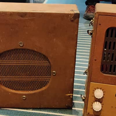 Grampian 'ENSA' Vintage Tube Power Amplifier and Microphone 1940s image 5