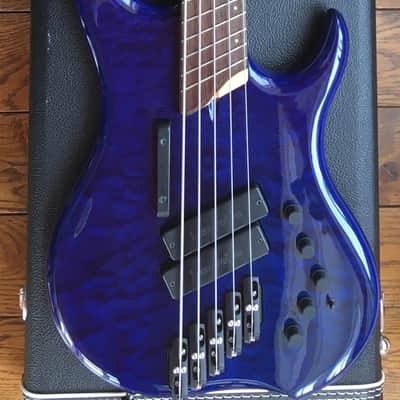 Dingwall Z2 5 string Leland Sklar bass 2000 Blue Maple Quilt image 9