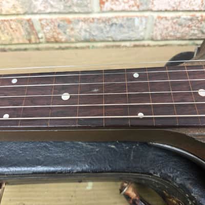 Vintage 1936 Supertone (Harmomy) 2290 "Golden Jubilee" Metal Body Lap Steel Guitar w/ Original Hardshell Case! image 8