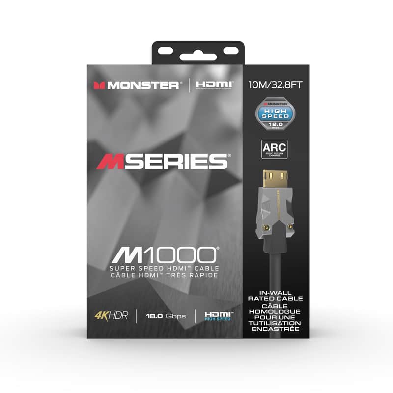 Monster VMM10010 M1000 HDMI 2.0 Cable. 10 Meter image 1