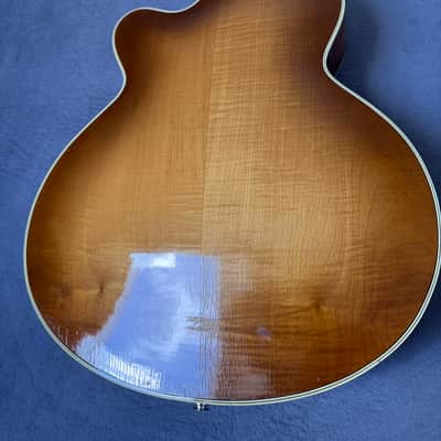 Hofner 4550 S - 1950s archtop guitar - fretjob, electrified, player image 12