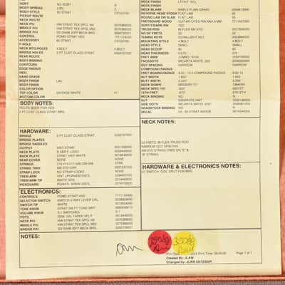 Fender Custom Shop Stratocaster 1960 NOS HSS Vintage White image 8