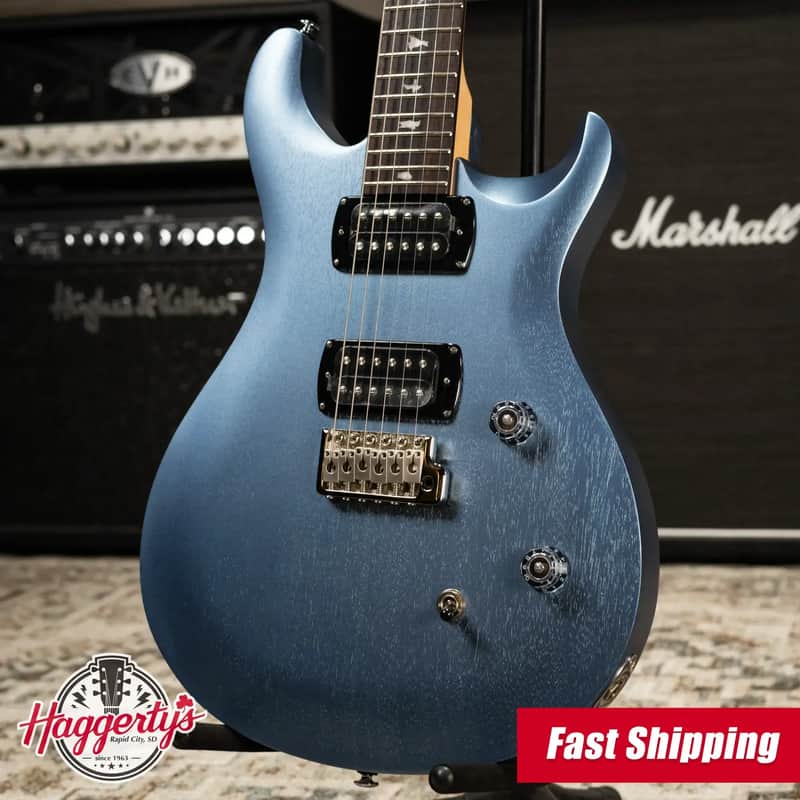 PRS SE CE 24 Solid Body Electric Guitar - Ice Blue Metallic with Gig Bag image 1